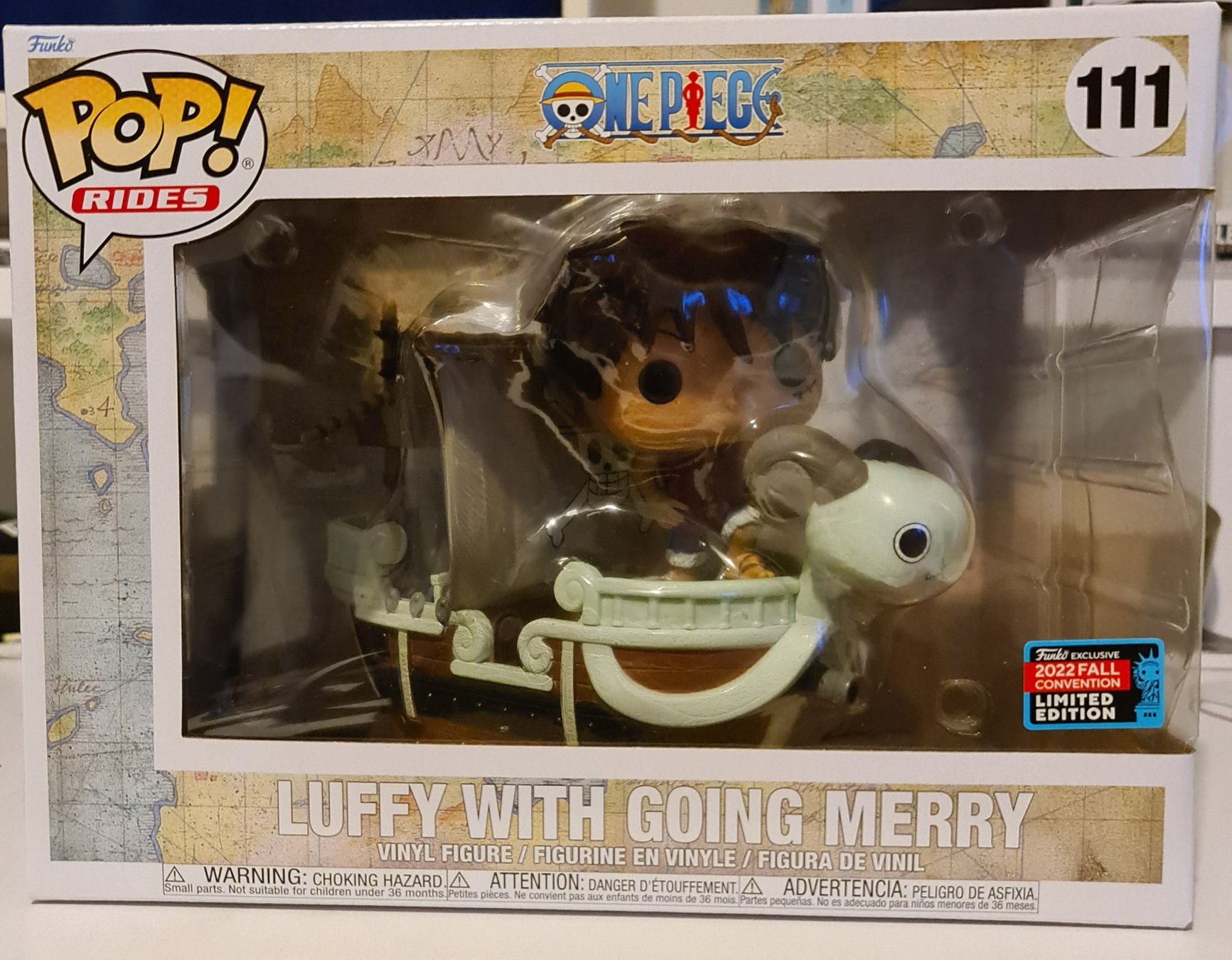 Figurine Pop! Rides One Piece Luffy with Going Merry - N° 111 - Funko