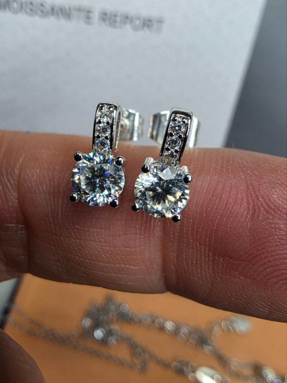 Altri gioielli: Ensemble argent et diamants de moissanites de 2 ct GRA – Nuovo e nell'imballaggio originale da Reconvilier venduto da Tsma67 4