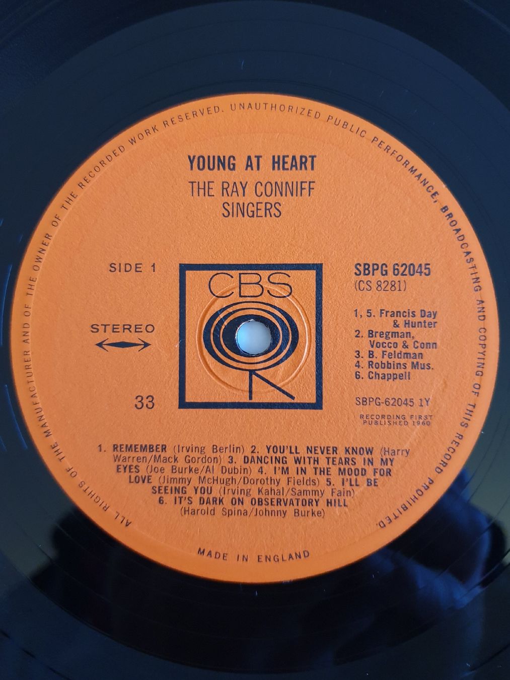 Schallplatten: The Ray Conniff Singers - Young At Heart – Gebraucht aus Oberfrittenbach von Alfetta_gtv 3