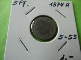 Dt. Reich 1874 A 5 Pfennig