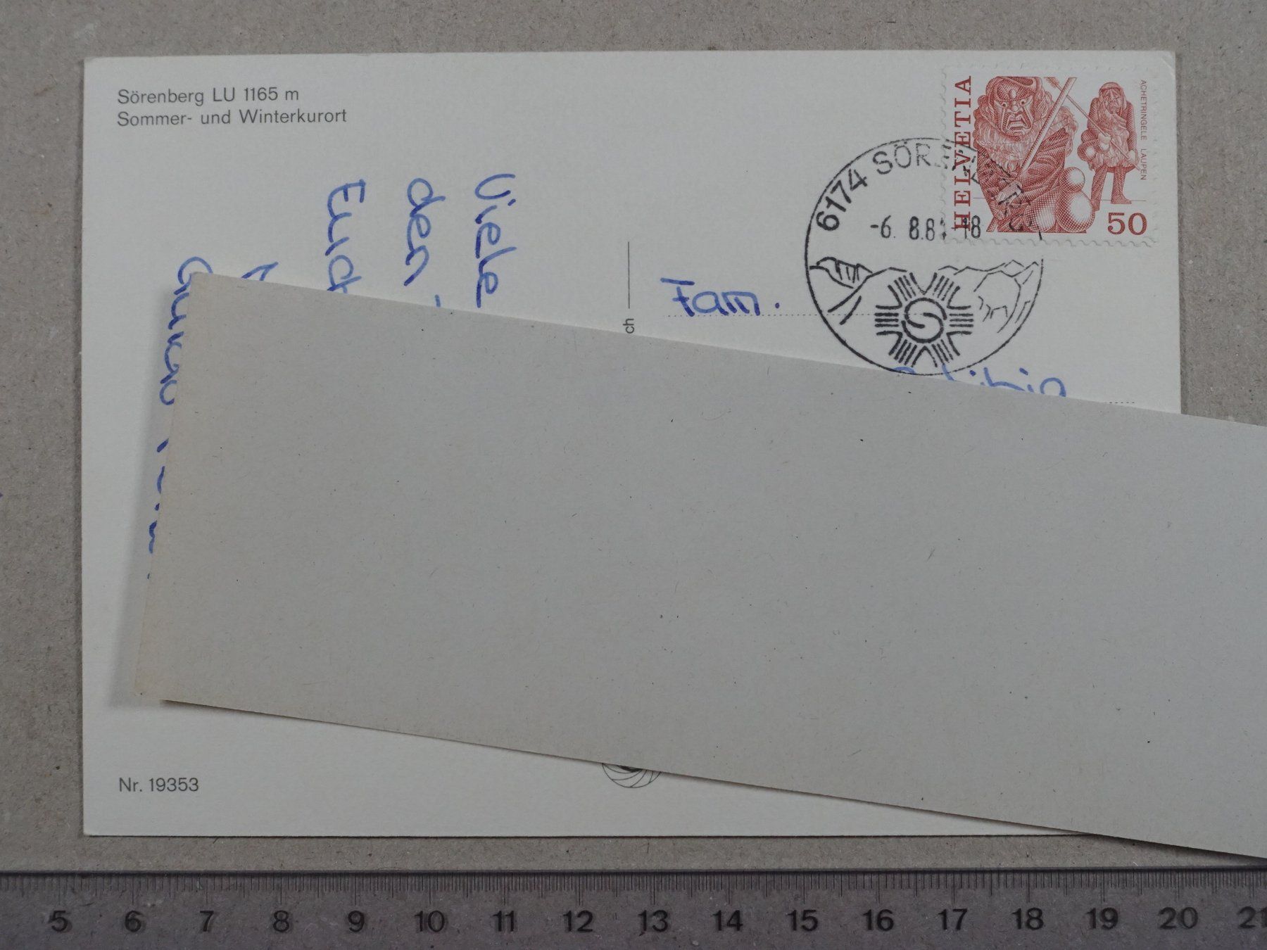 Cartoline postali: Sörenberg, Postauto – Usato da Lenzburg venduto da fh1 1