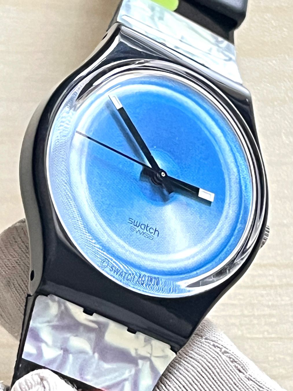 Swatch Orologi: Swatch Uhr Gent Blue Fire, selten! – Usato da Grenchen venduto da chththl 5