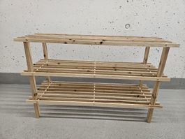 Schuhregal Holz 3 Etagen guter Zustand