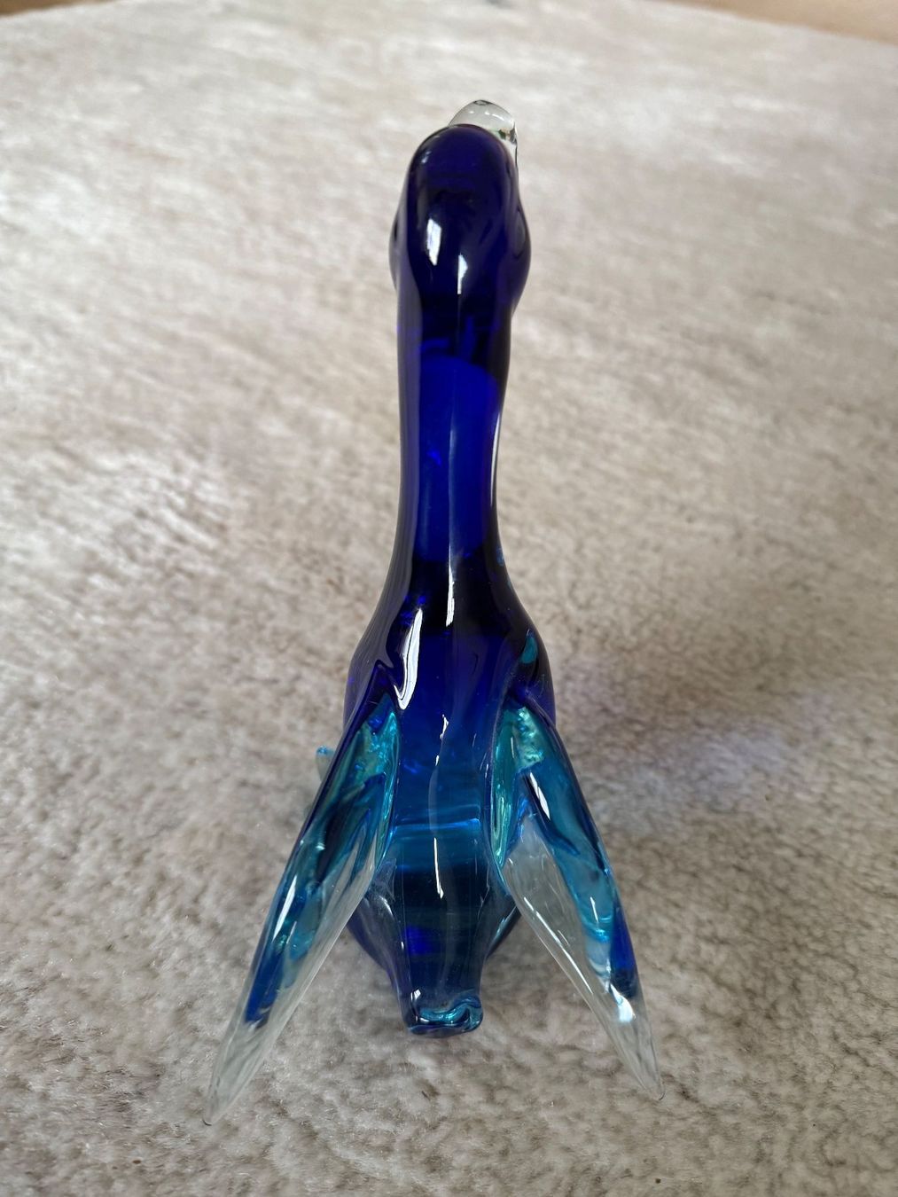 Murano Statuette: Echte blaue Murano Glasente – Usato da Zürich venduto da RainerT 4