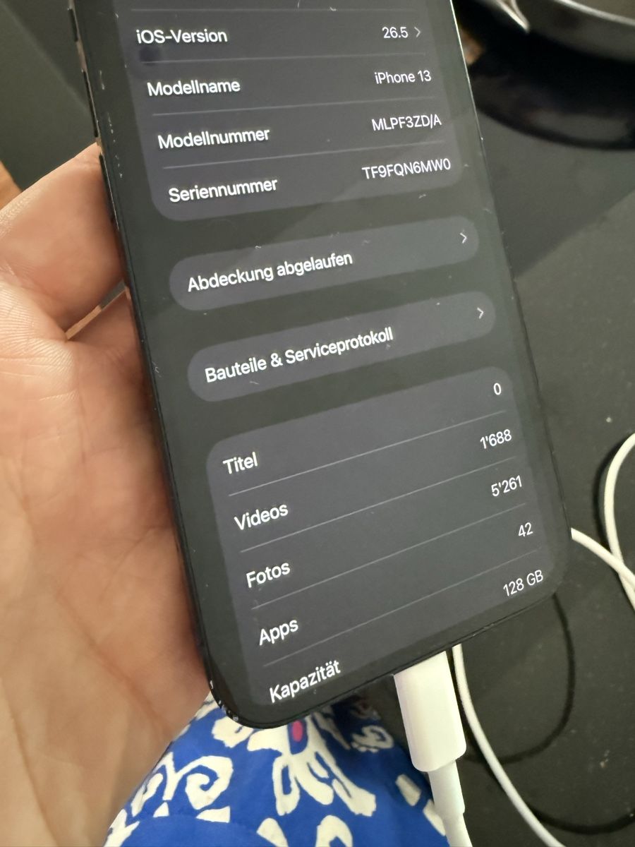 Apple Portables: iPhone 13 128 GB – D'occasion à Stäfa par fabiofi16 8