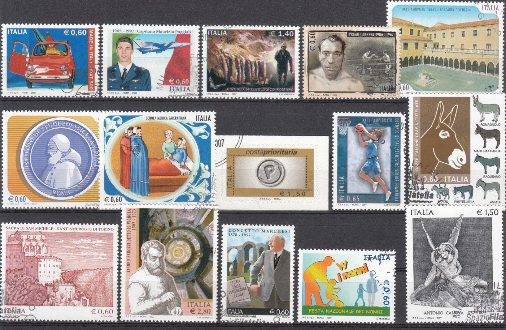 Tutti i francobolli: Italien 2007 mit ET – Usato da Bürglen TG venduto da StampGraf 6
