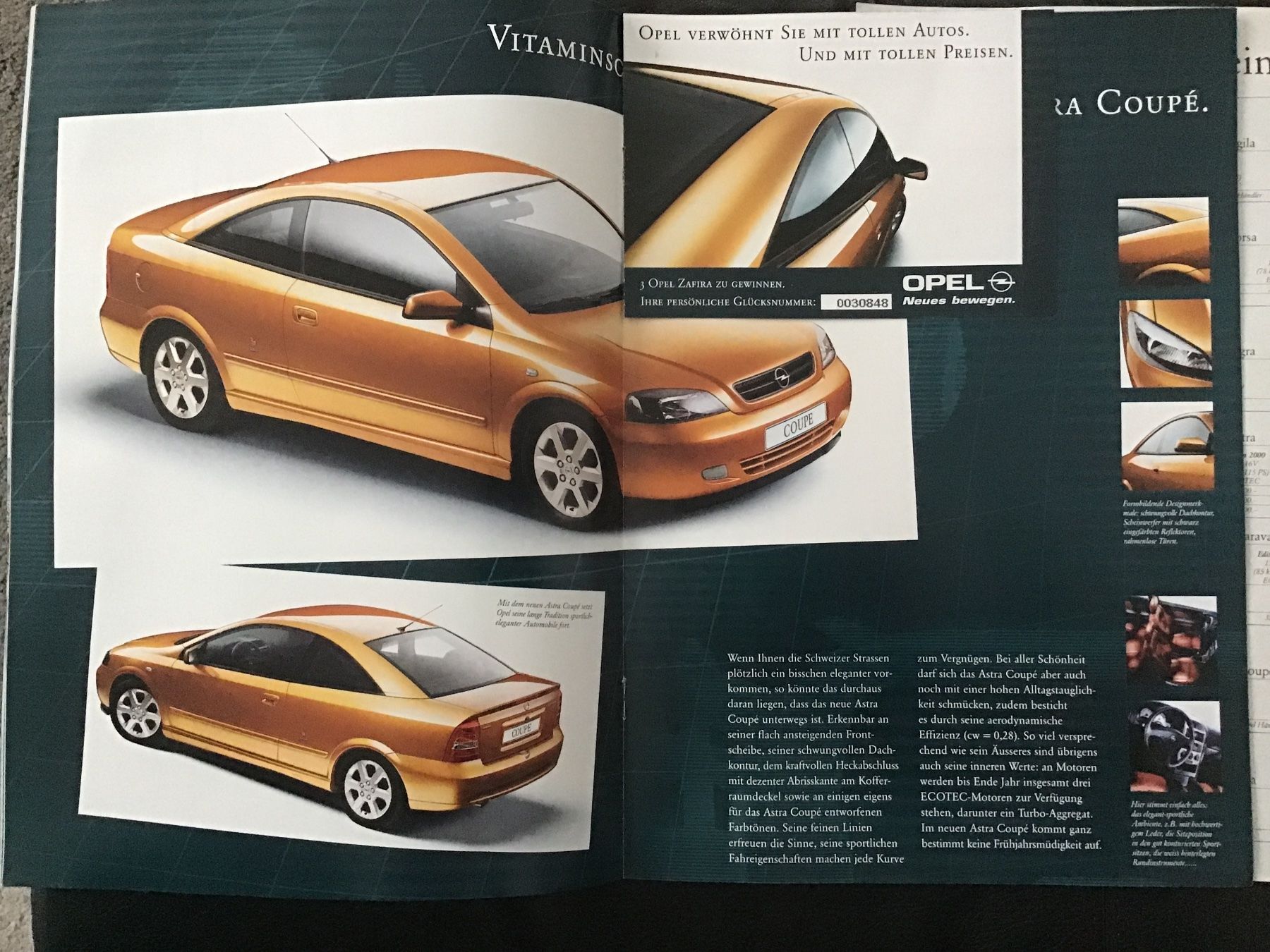 Opel Dokumente: Opel Programm Verkaufsprospekt mit Preisen März 2000 – Gebraucht aus Scherzingen von Starseller62 4