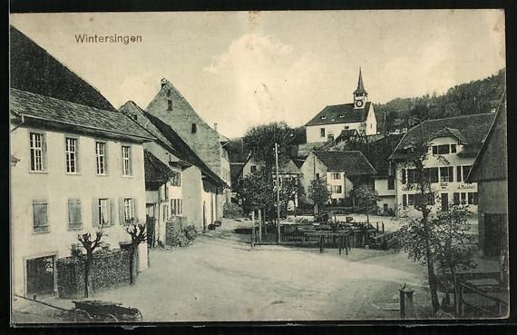 Cartoline postali: Wintersingen, Gasthof von J. Muster mit  – Usato da Berlin venduto da bartko-reher