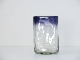 Vase vintage en verre violet 70's