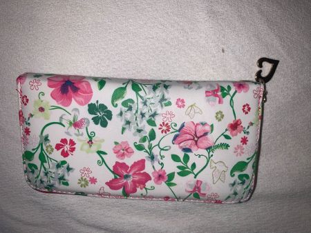 Portemonnaie Portmonee Tasche Blume mit Fächern Geldtasche