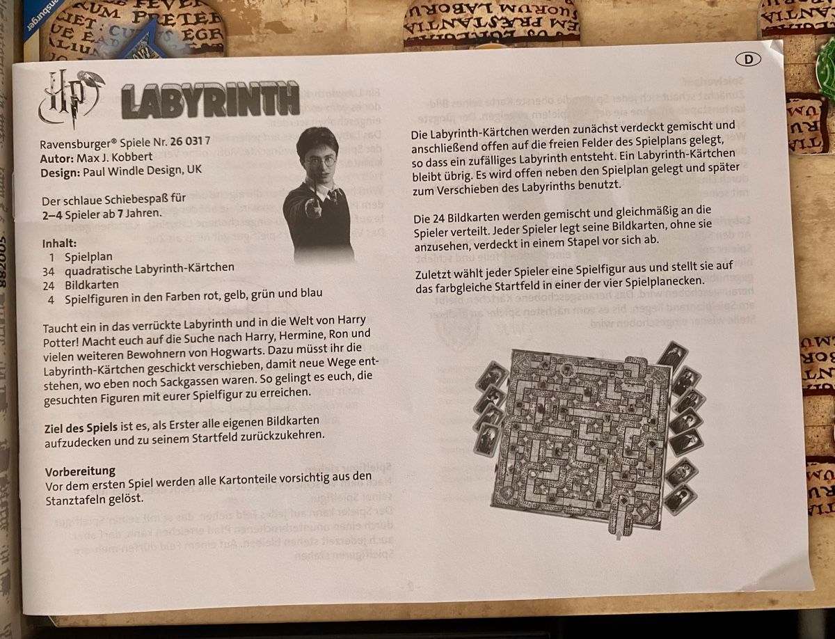 Ravensburger Giochi: Labyrinth Harry Potter (de/fr/ita) – Usato da Lausanne venduto da Vracorama 2