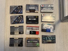 maxell tdk memorex basf sony kassetten 13 stk