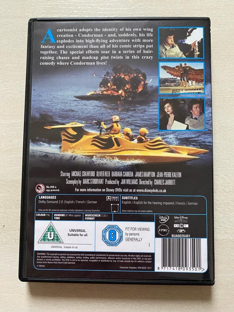 Dvd Condorman (1981 ) Walt Disney Mit Michael Crawford (Gebraucht) in ...
