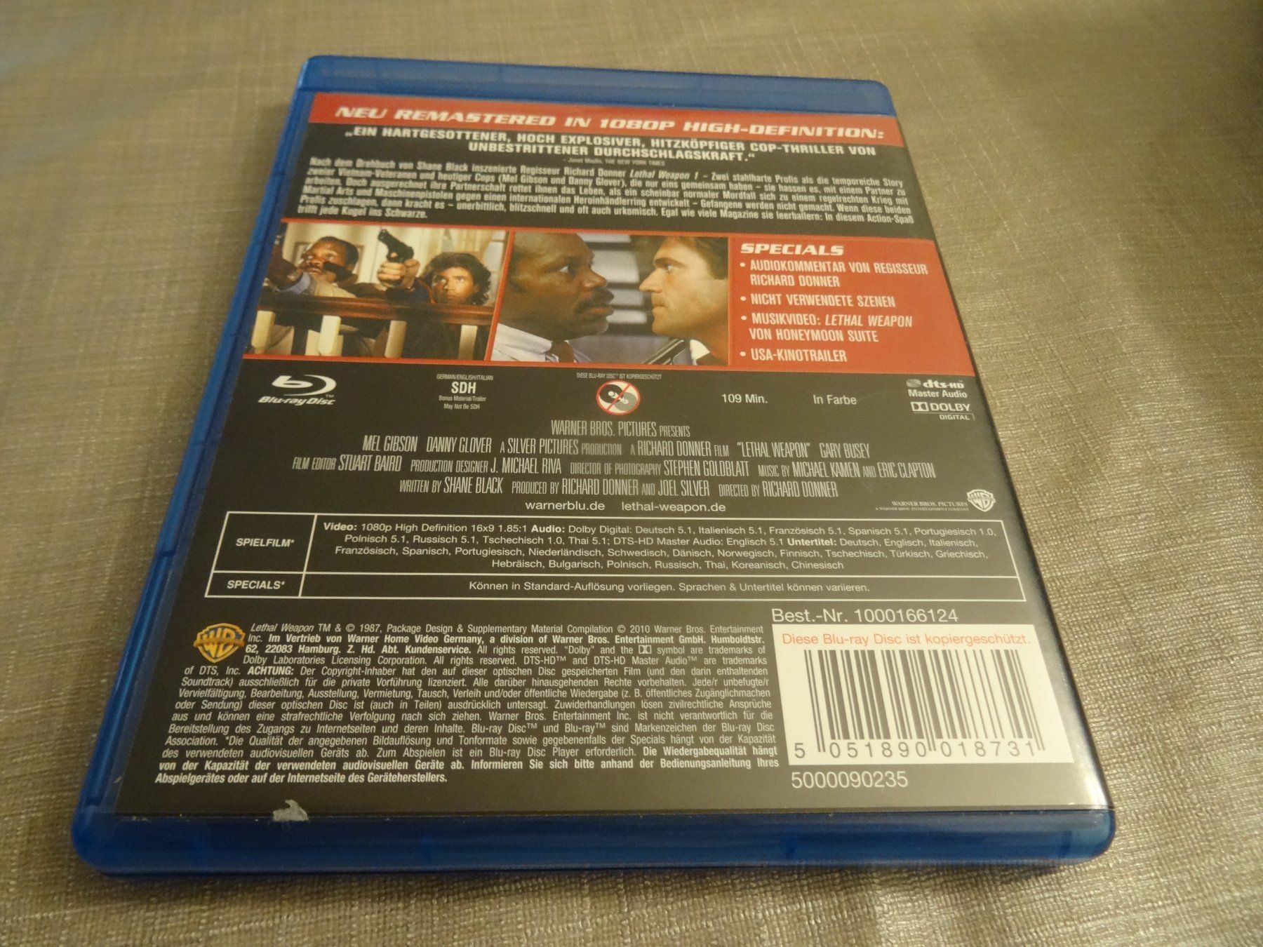 Alle DVDs: Lethal Weapon 1 - Blu-ray - Actionklassiker – Gebraucht aus Olten von Disc-Verkauf 2