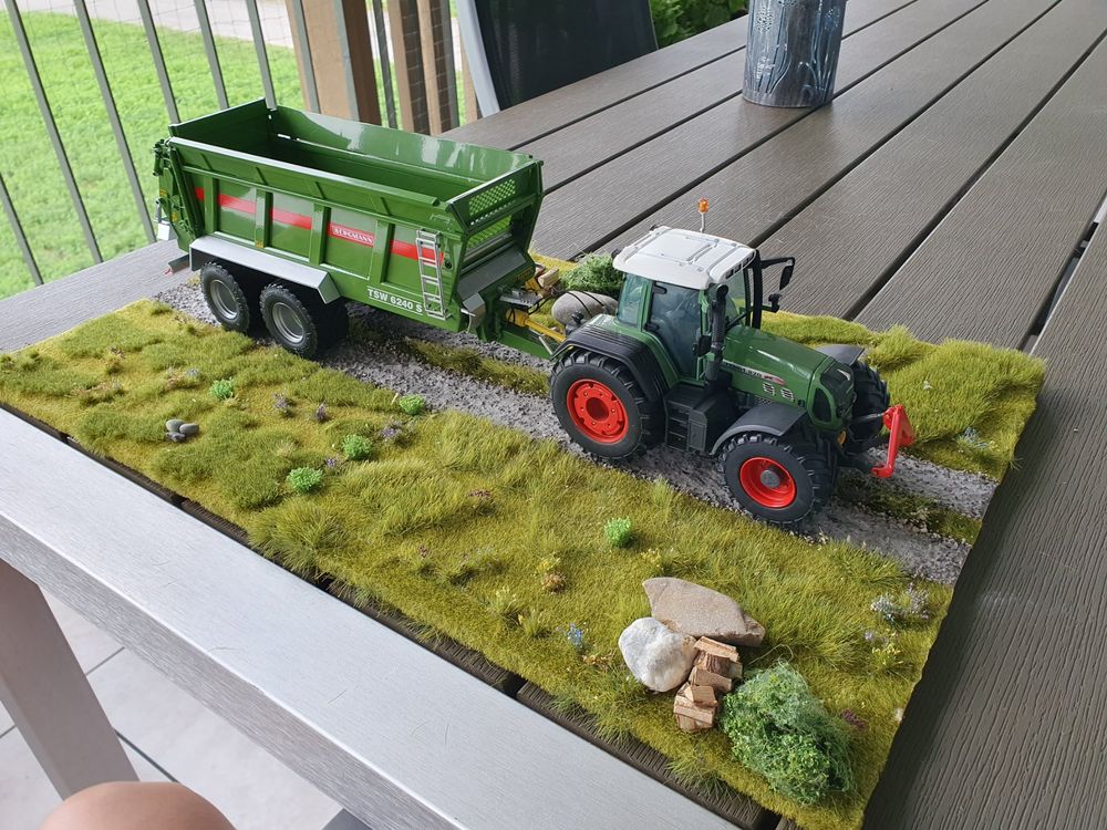 Diorama 1:32 Landwirtschaft Feldweg passt zu Fendt Siku UH | Kaufen auf