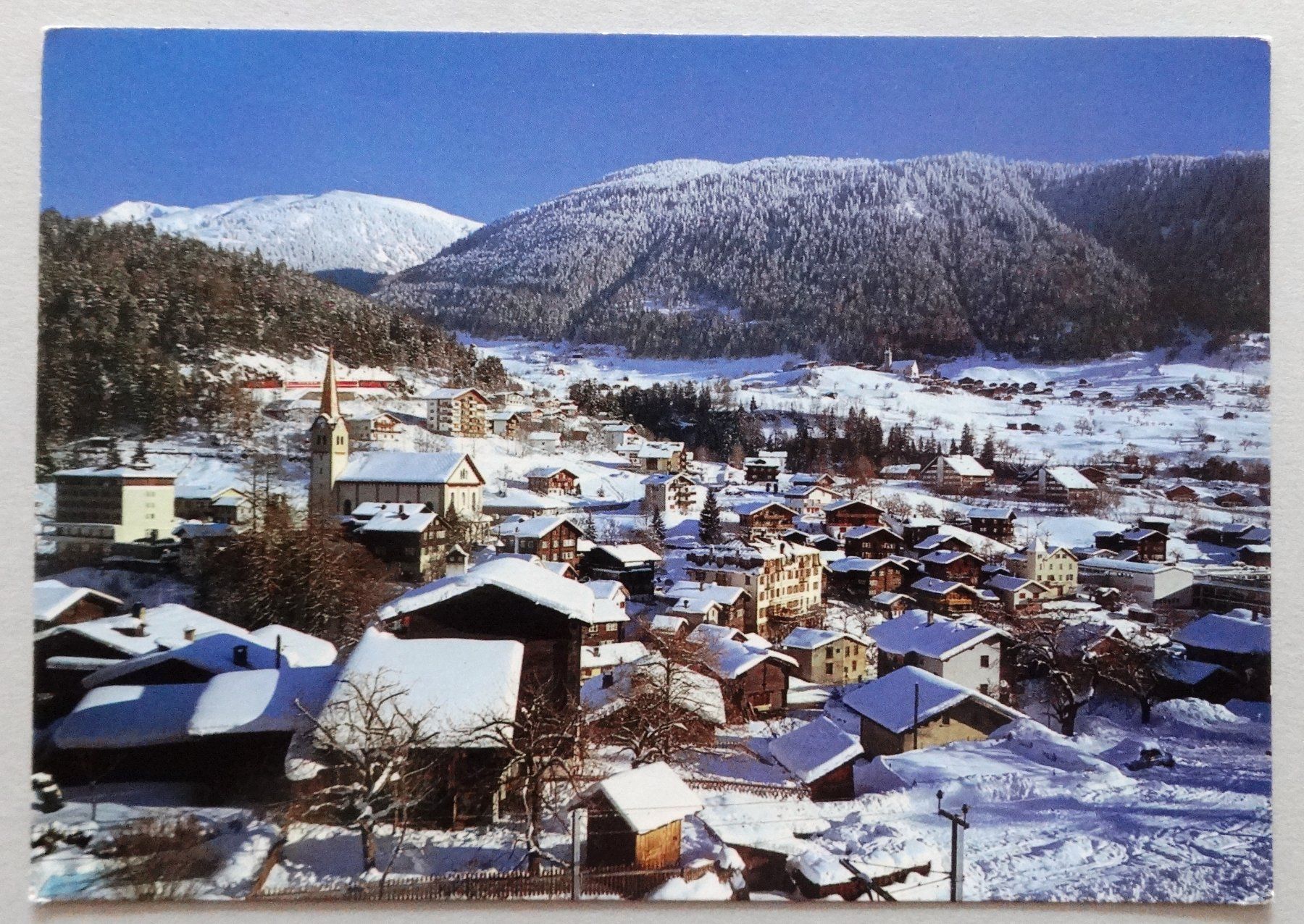 Cartoline postali: Fiesch 1050 m, Wallis – Usato da Fétigny venduto da Billy2miny