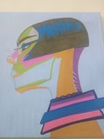 Acrylbild von Original CH-Hip Hop Pionierin Luana aus Basel 