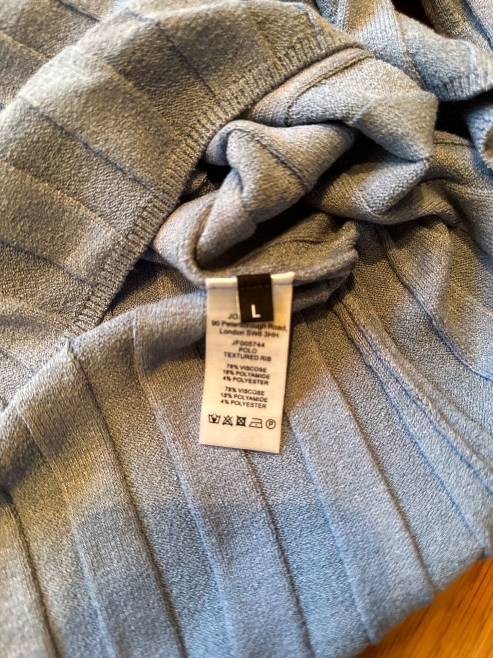 Magliette Polo: NEW Joseph blue polo viscose blend size L – Nuovo e nell'imballaggio originale da Oberägeri venduto da abo_27mv 5
