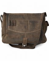 Sac bandoulière en cuir marron MacCase Michael Simon Design