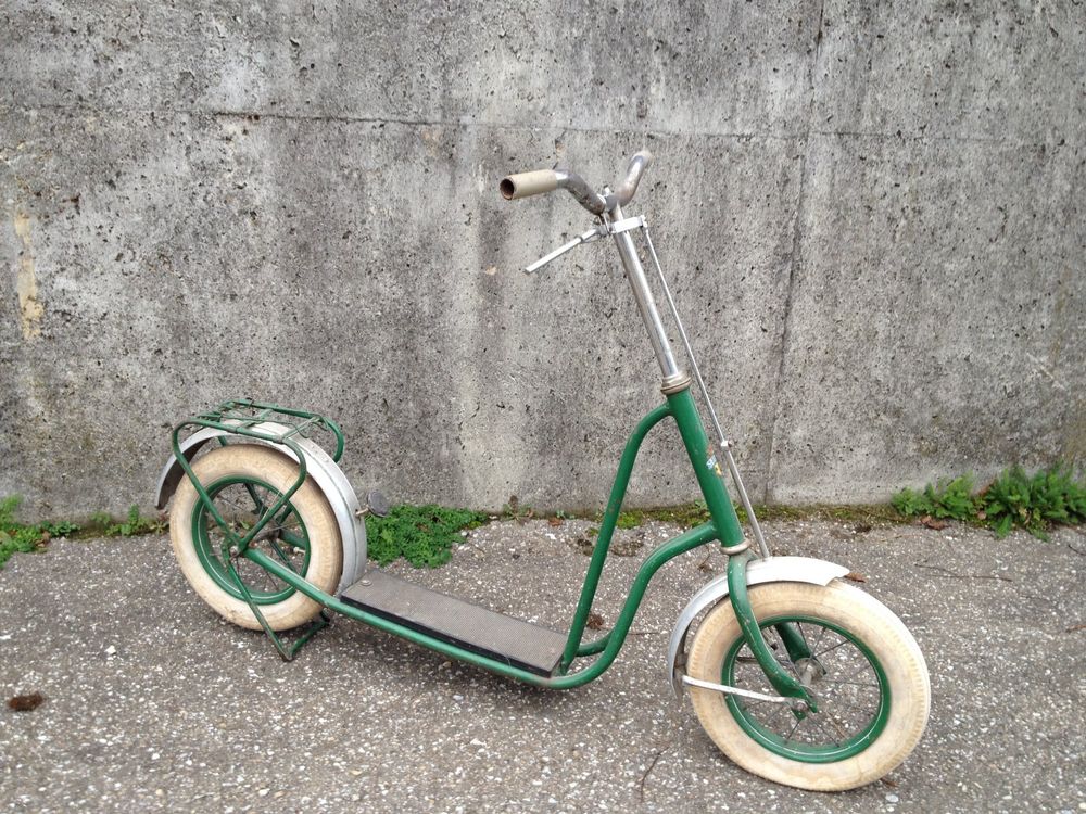 Trottinette Vintage 1960 dans son jus Rétro Old School American Pickers incom
