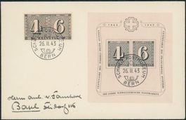 1943 Zürich Klein - Block - Combo FDC ET - Faucherre