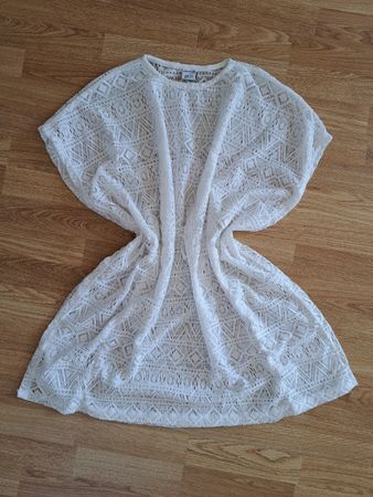 Strandkleid Cover-Up weiss neuwertig