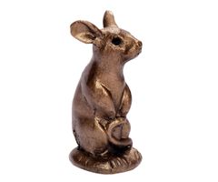 Dekofigur Maus 8 x 3,5 x 4 cm Bronze Skulptur Mäuschen