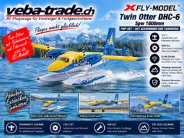 Twin Otter DHC-6 1800mm - PNP + Schwimmer - XFLY-Model