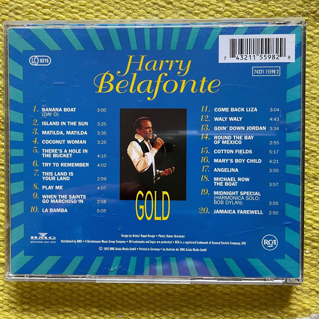 CDs: HARRY BELAFONTE-GOLD 20 SUPER HITS – Gebraucht aus Rorschacherberg von CD-Roli 1