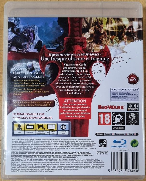 PS3 : Dragon Age - Origins 2