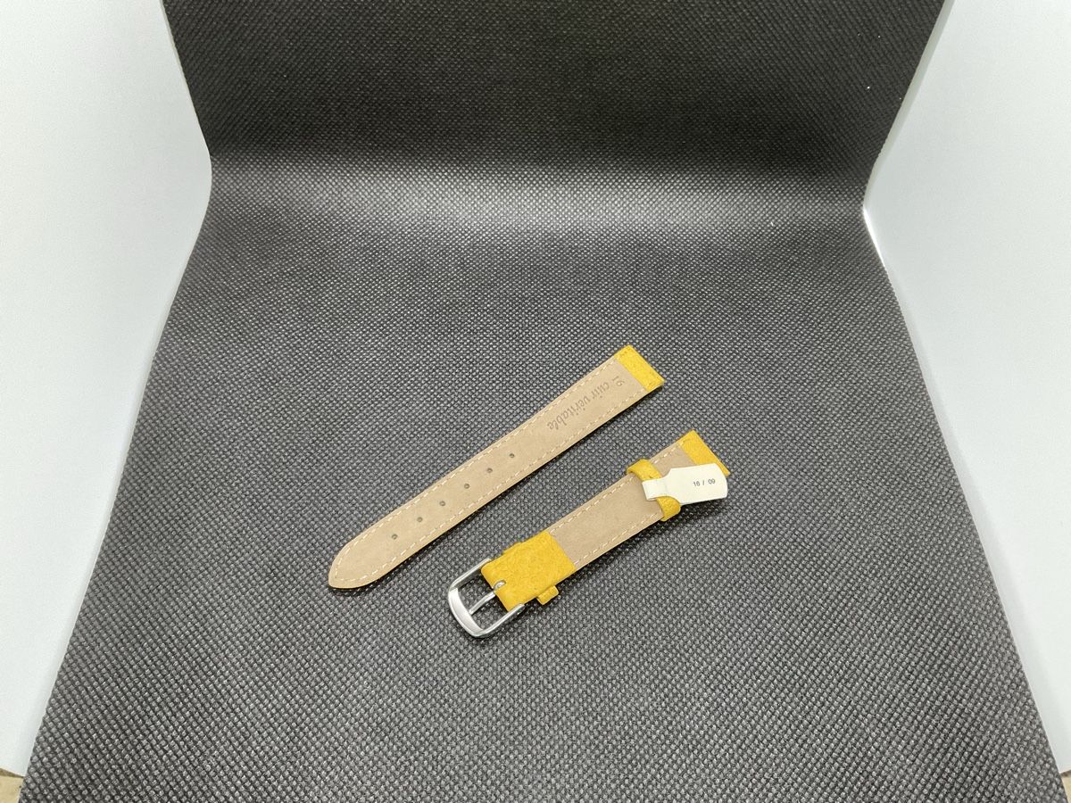 Bracciali & Braccialetti: Cinturino in pelle giallo 16mm – Nuovo (secondo la descrizione) da Pregassona venduto da TheWatchClub 1