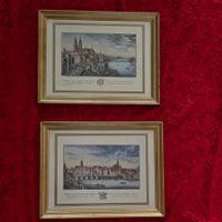 2x Basel Münster alte Ansicht Nachdruck gerahmt 70er Jahre