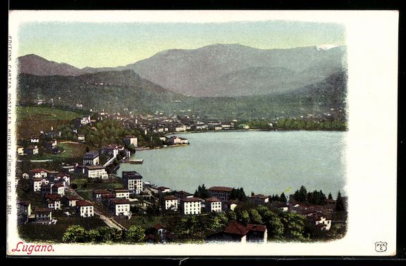 Ansichtskarten: AK Lugano, Teilansicht – Gebraucht aus Berlin von bartko-reher