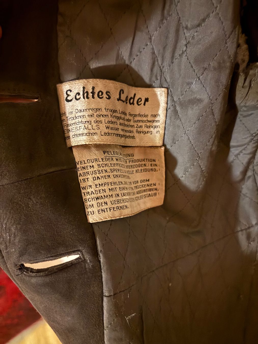 Cappotti: Vintage Wildledermantel Oliv – Usato da Zürich venduto da Largra 6