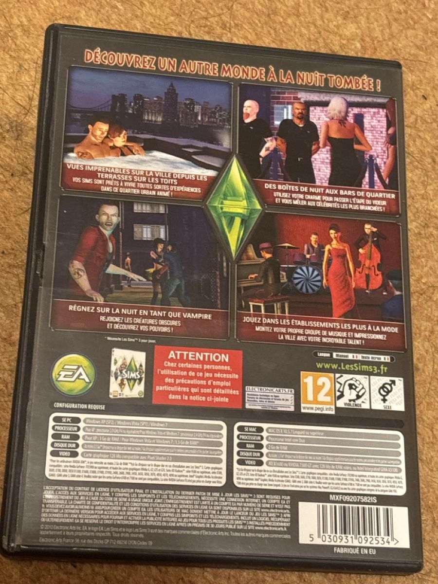 Giochi: Les Sims 3: Accès VIP - Jeu PC/Mac – Usato da La Chaux-de-Fonds venduto da lea_77ly 1