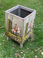 4 x Rössli Blechschild Kult Objekt Kübel antik emaille email