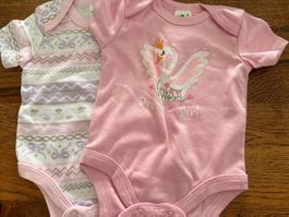 Body-Set-Strampler-Motive- Kurzarm-60% Cotton Gr.56-62