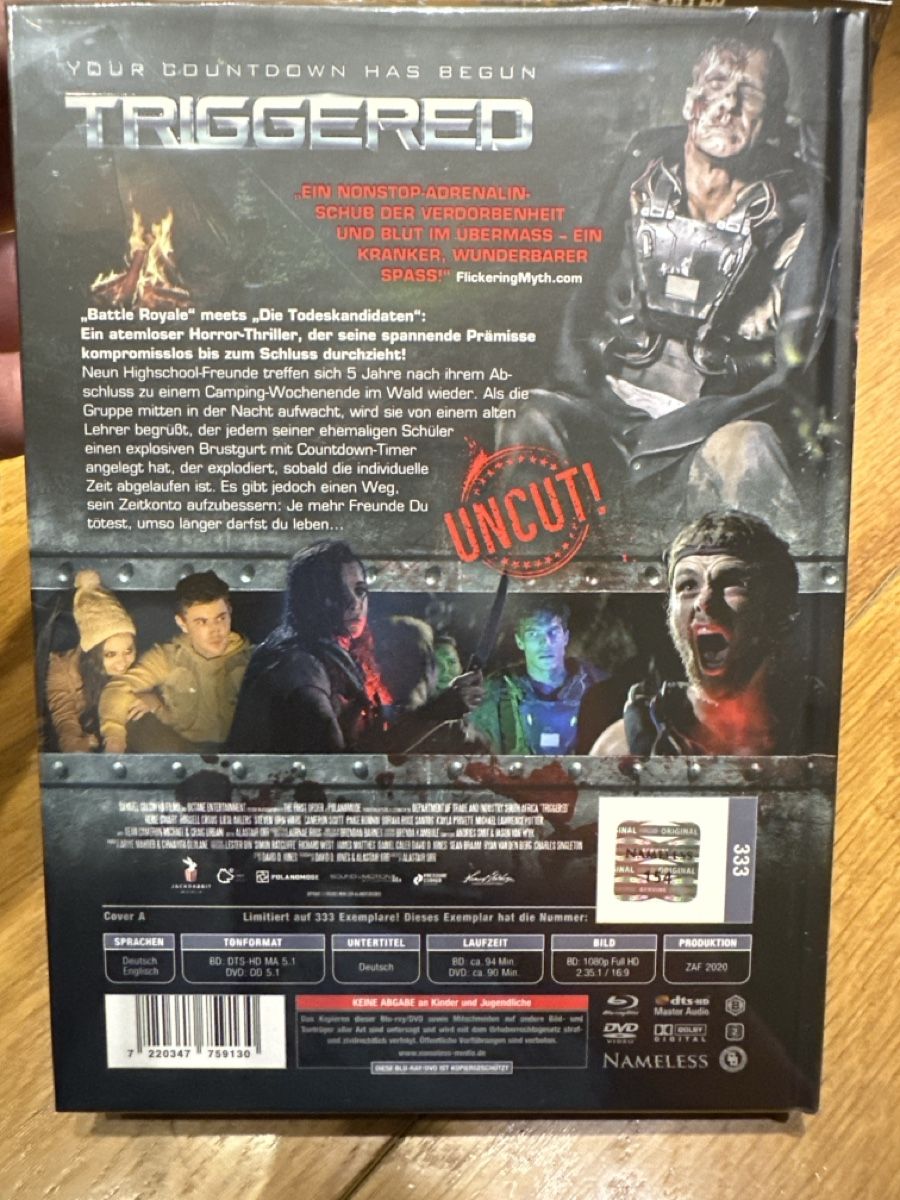 Tous les DVDs: Triggered mediabook, Nameless neu OVP – Neuf avec emballage d'origine à Benken ZH par Audi-erich 1