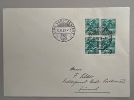 1939 Eidg. Schützenfest Luzern Nr. 202 im 4erBlock