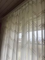 1 Tagesvorhang mit beigen Streifen - 270 x 230 (E1)
