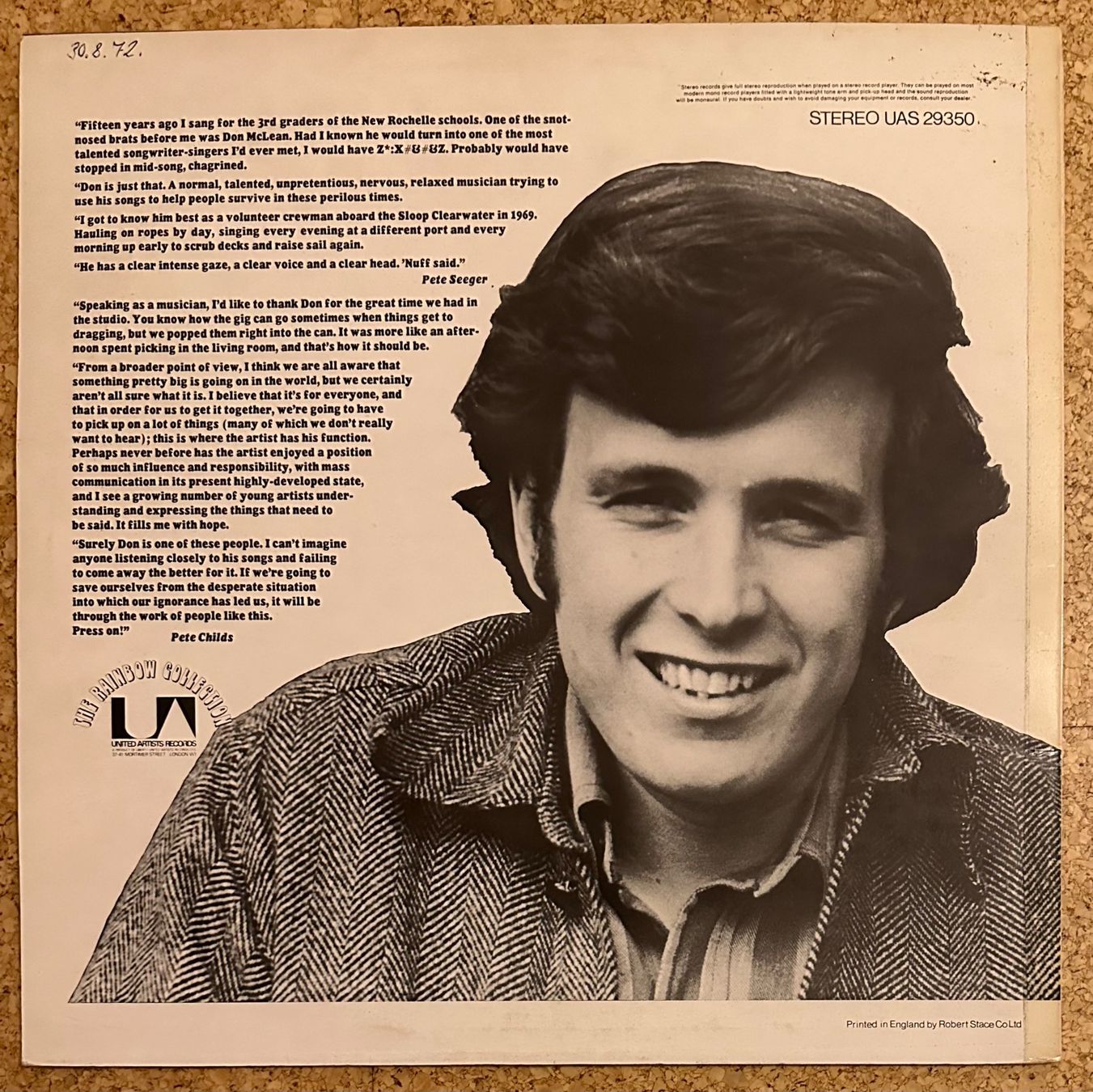 Schallplatten: LP - Don McLean - Tapestry – Gebraucht aus Breganzona von Onairda75 1