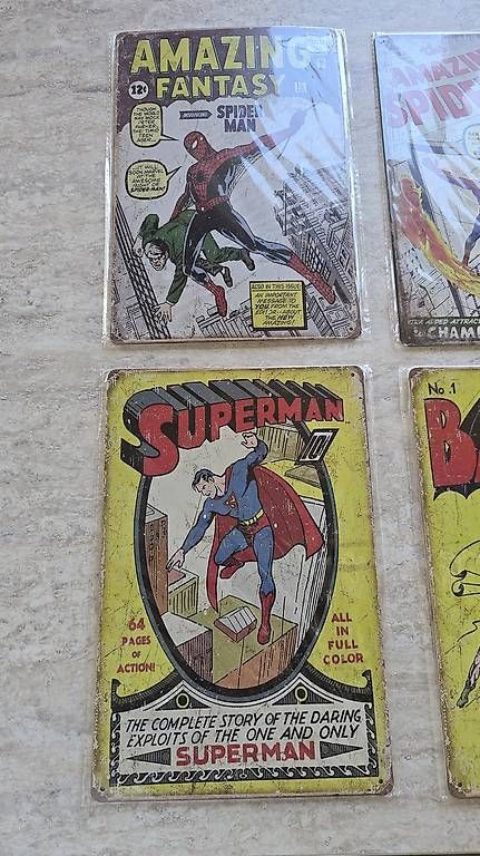 Insegne: Marvel / DC Blechschilder – Nuovo e nell'imballaggio originale da Bazenheid venduto da Exo_Tic 4
