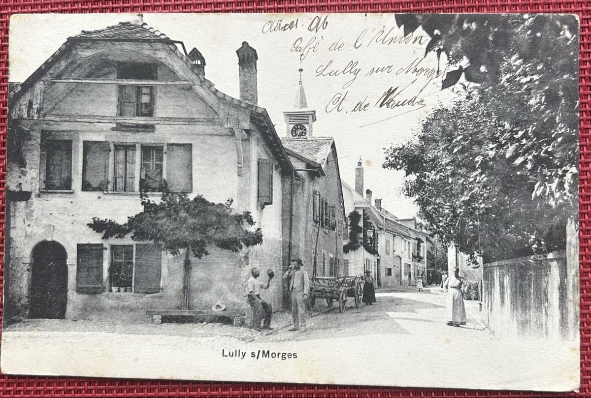 Cartoline postali: Lully s/Morges Strassenpartie  – Usato da Horw venduto da Tellbub