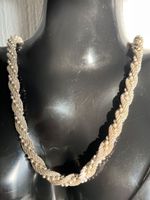Collier vintage torsadé argenté