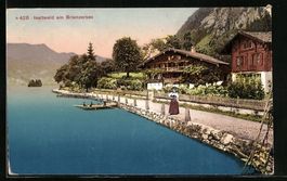 Iseltwald am Brienzersee, Dame im Tracht