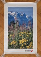 Original SWISSAIR Poster Plakat Affiche - Swiss Alps Alpen