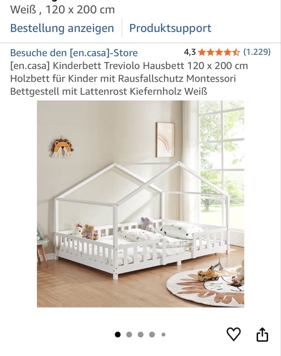 Lits: Kinderbett / Hausbett 120x200 – D'occasion à Chur par DDC17