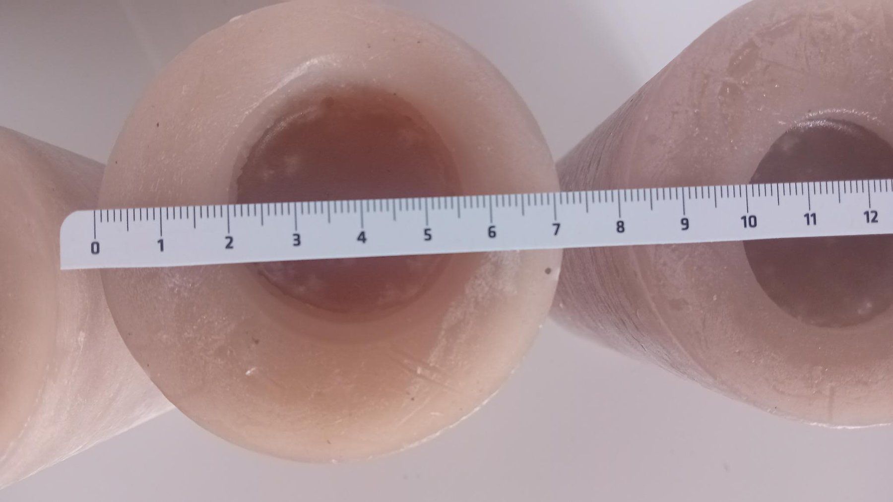 Kerzen: Kerzen Raureif 3er Set , ca. 14 cm hoch – Gebraucht aus Salez von Robe12 2