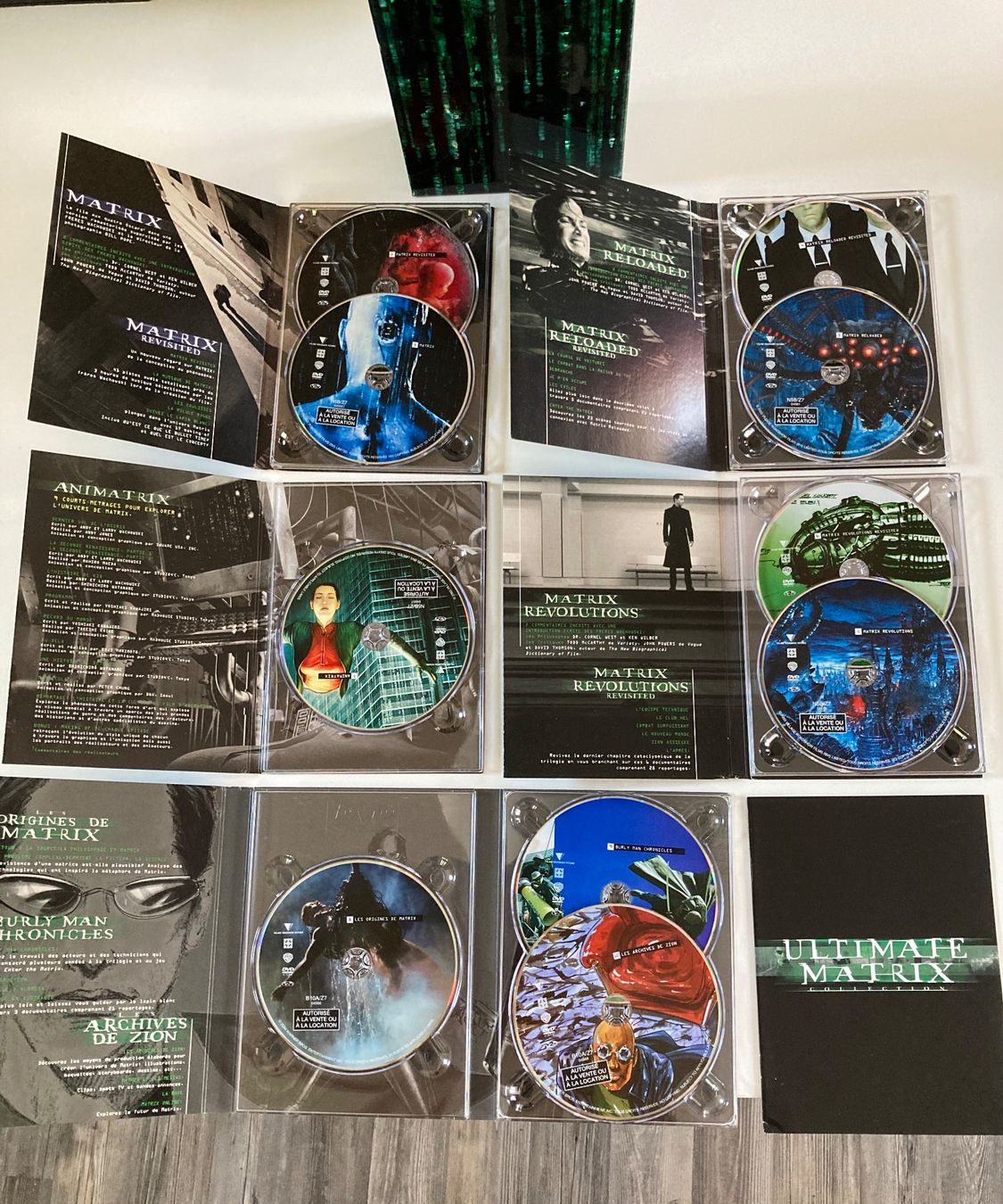 Tous les DVDs: Coffret DVD Matrix évolution. – D'occasion à Bassecourt par CALUMET-X 4