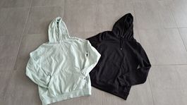 2 Hoddies im Set Gr. S schwarz & mint